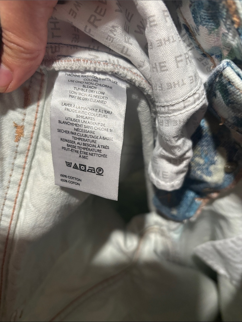 FREE PEOPLE WE THE FREE Tennessee painted jeans size 27 sold out - Picture 7 of 7